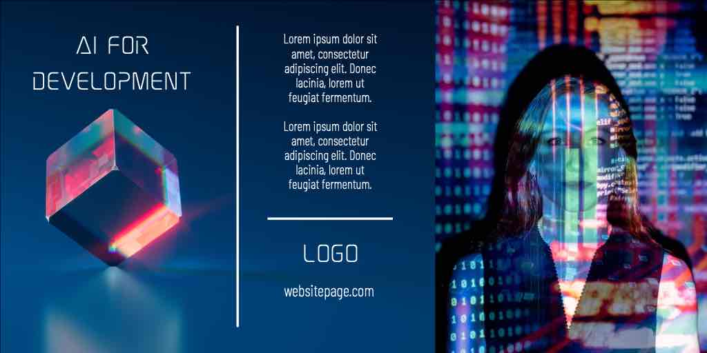 AI DEVELOPMENT Twitter Posts Design Templates