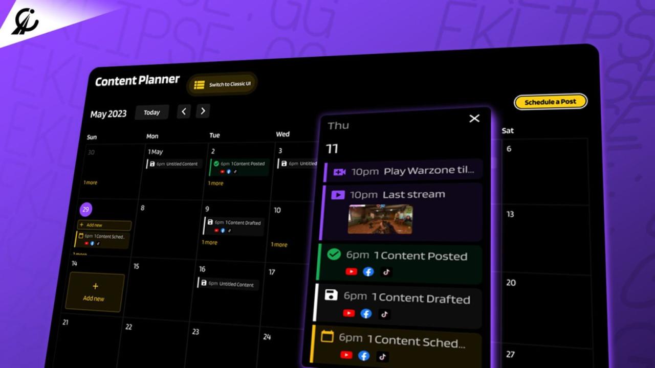 How to create social media calendar with ai